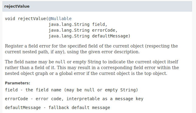 rejectValue-api
